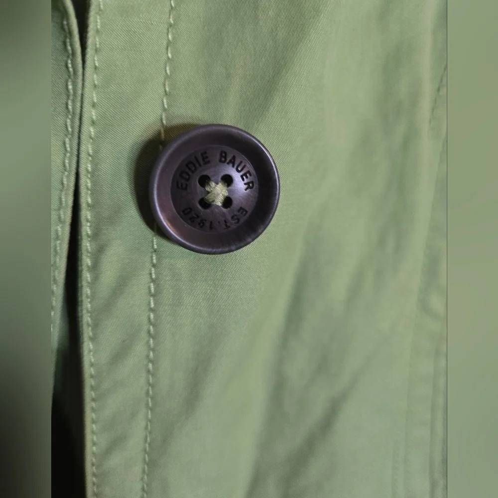 Eddie Bauer Women's Light Green Utility Jacket, EUC. Size Small